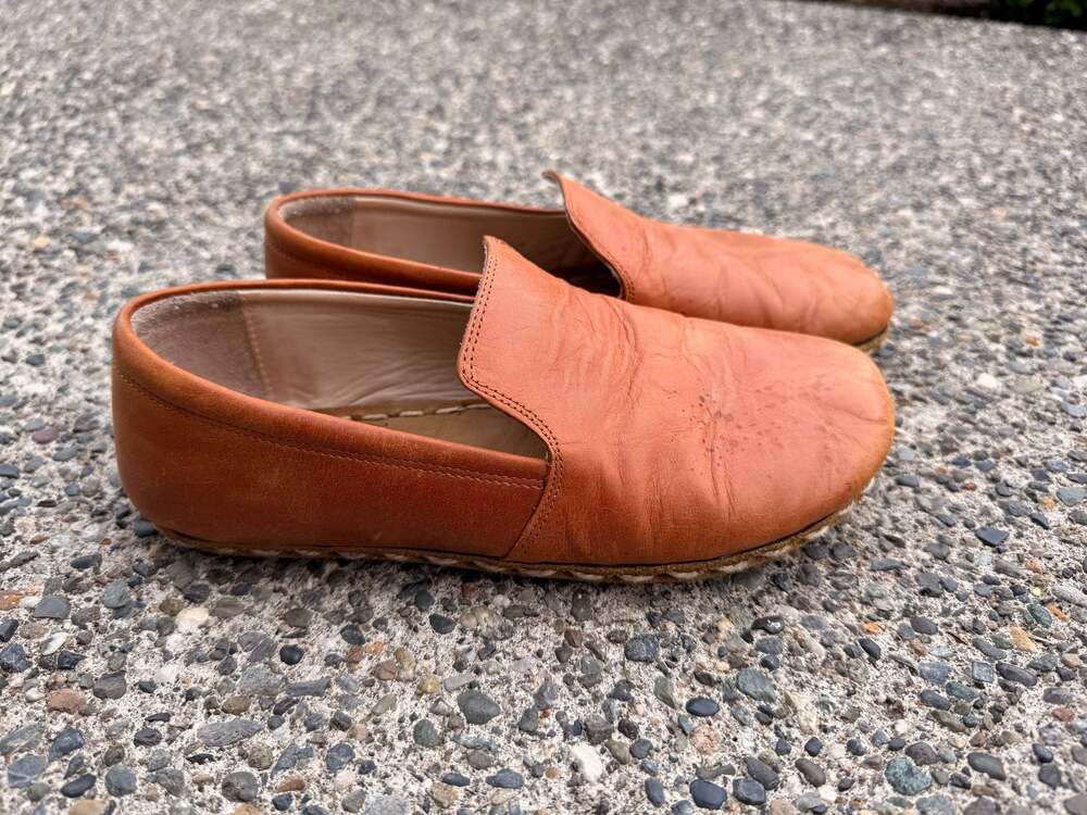 EH Handcrafted in Turkey Leather Slip-On Loafers Size 39